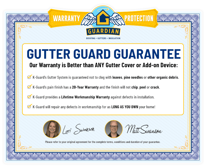 Gutter Guard Guarantee
